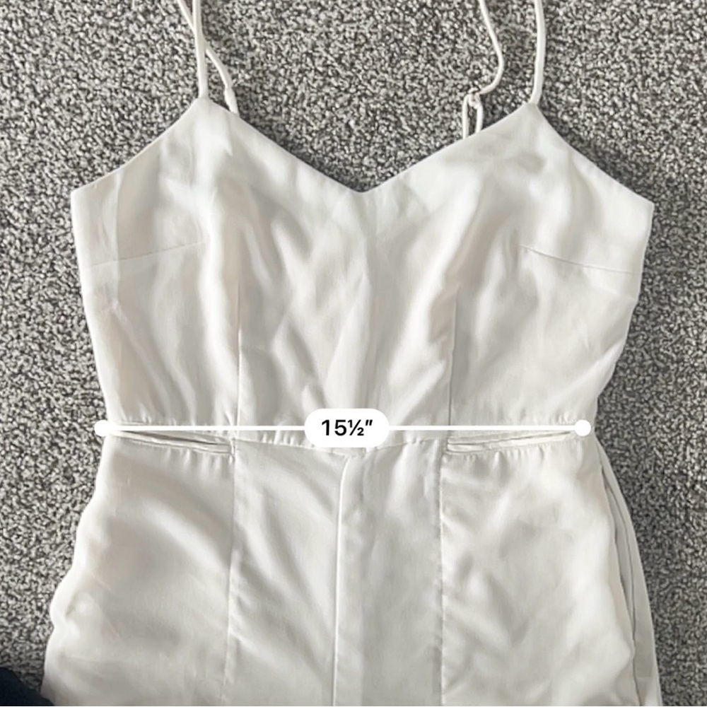 Maeve by Anthropologie Magdalena Jumpsuit – Modern Bridal Chic - White - Sz 12T - Picture 14 of 15